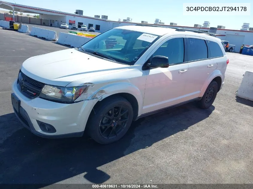 3C4PDCBG2JT294178 2018 Dodge Journey Sxt