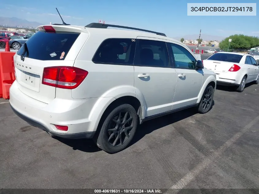 3C4PDCBG2JT294178 2018 Dodge Journey Sxt