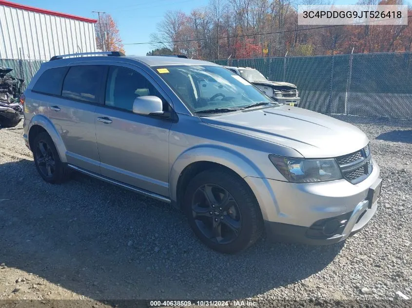 2018 Dodge Journey Crossroad Awd VIN: 3C4PDDGG9JT526418 Lot: 40638509