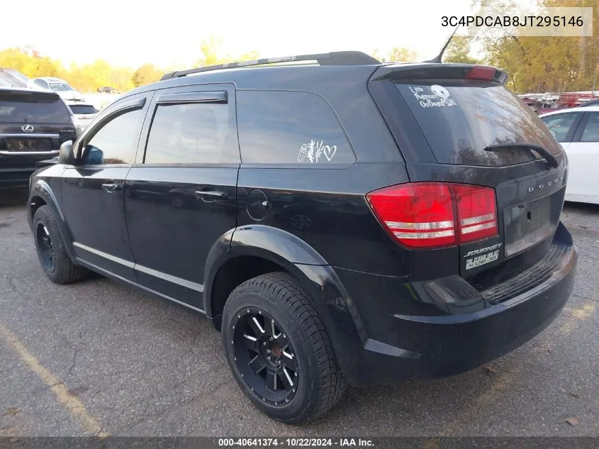 2018 Dodge Journey Se VIN: 3C4PDCAB8JT295146 Lot: 40641374