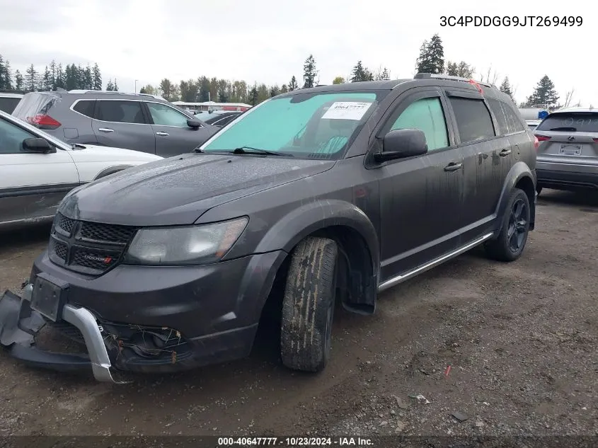 2018 Dodge Journey Crossroad Awd VIN: 3C4PDDGG9JT269499 Lot: 40647777