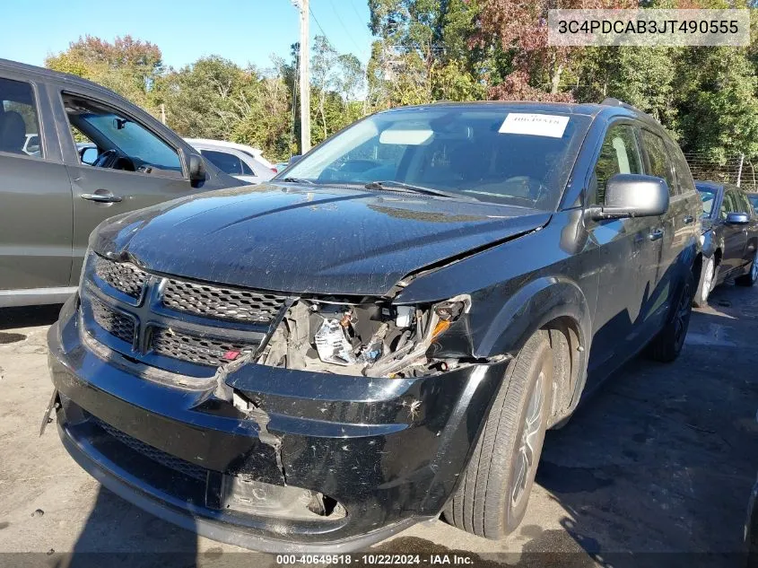 2018 Dodge Journey Se VIN: 3C4PDCAB3JT490555 Lot: 40649518