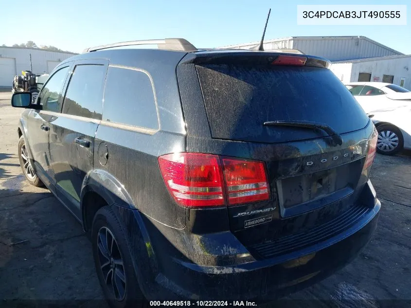 2018 Dodge Journey Se VIN: 3C4PDCAB3JT490555 Lot: 40649518