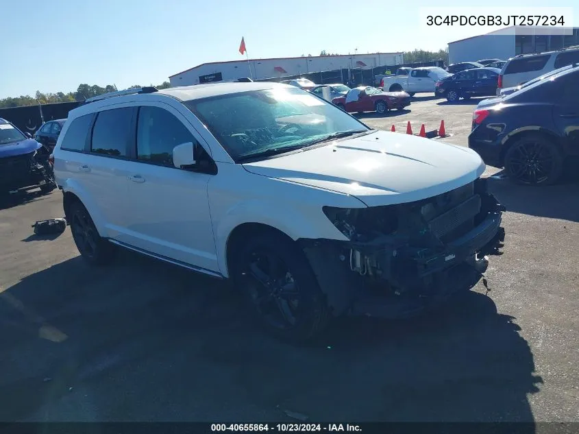 2018 Dodge Journey Crossroad VIN: 3C4PDCGB3JT257234 Lot: 40655864