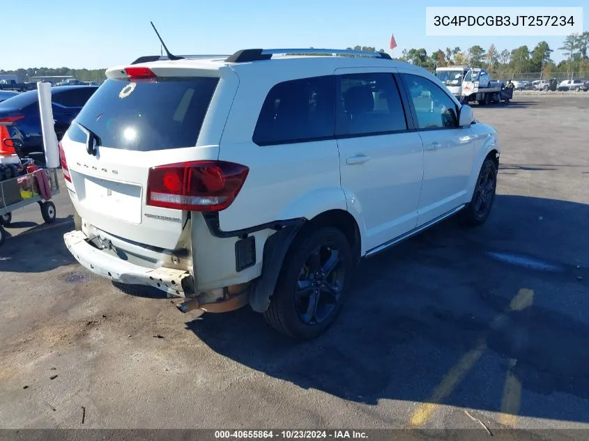 2018 Dodge Journey Crossroad VIN: 3C4PDCGB3JT257234 Lot: 40655864