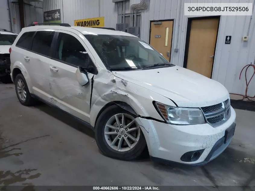 2018 Dodge Journey Sxt VIN: 3C4PDCBG8JT529506 Lot: 40662686