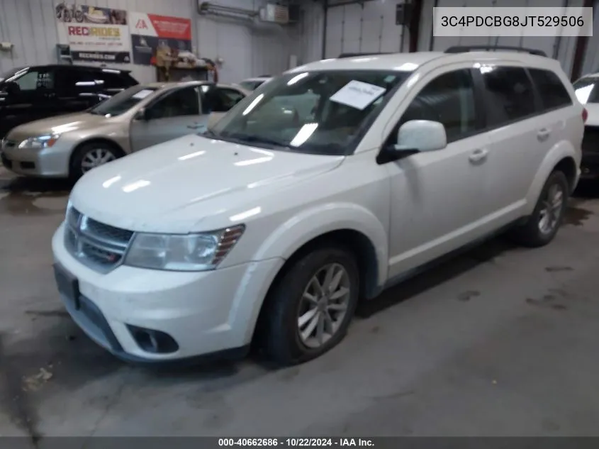 2018 Dodge Journey Sxt VIN: 3C4PDCBG8JT529506 Lot: 40662686