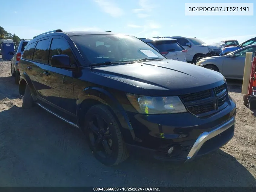 2018 Dodge Journey Crossroad VIN: 3C4PDCGB7JT521491 Lot: 40666639