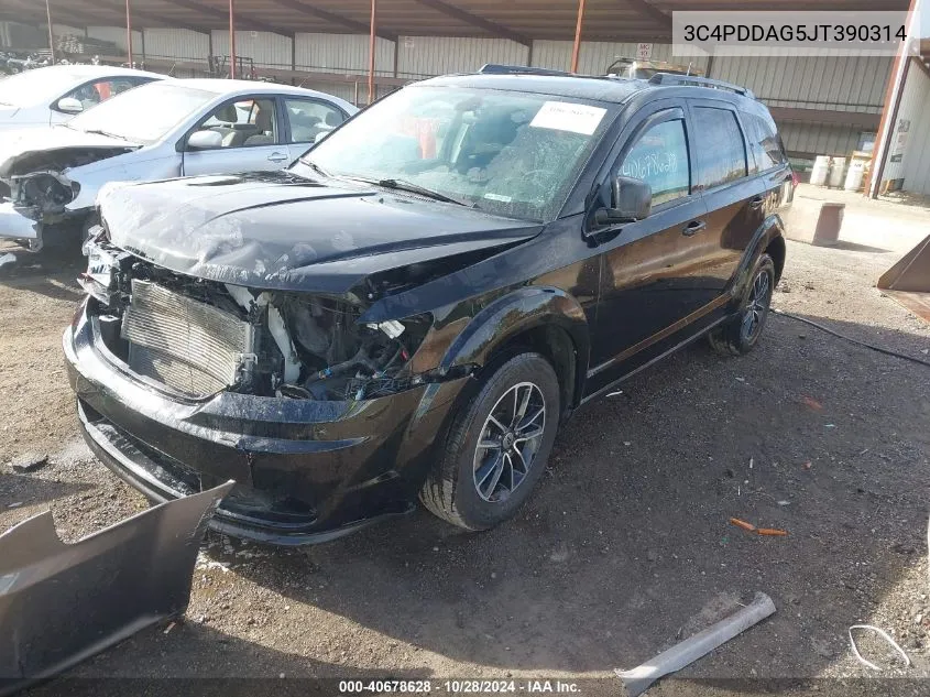 2018 Dodge Journey Se Awd VIN: 3C4PDDAG5JT390314 Lot: 40678628