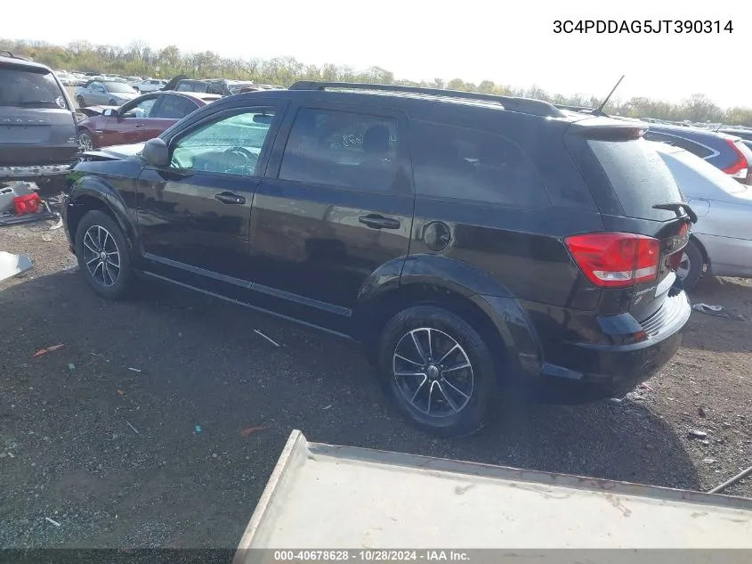 2018 Dodge Journey Se Awd VIN: 3C4PDDAG5JT390314 Lot: 40678628