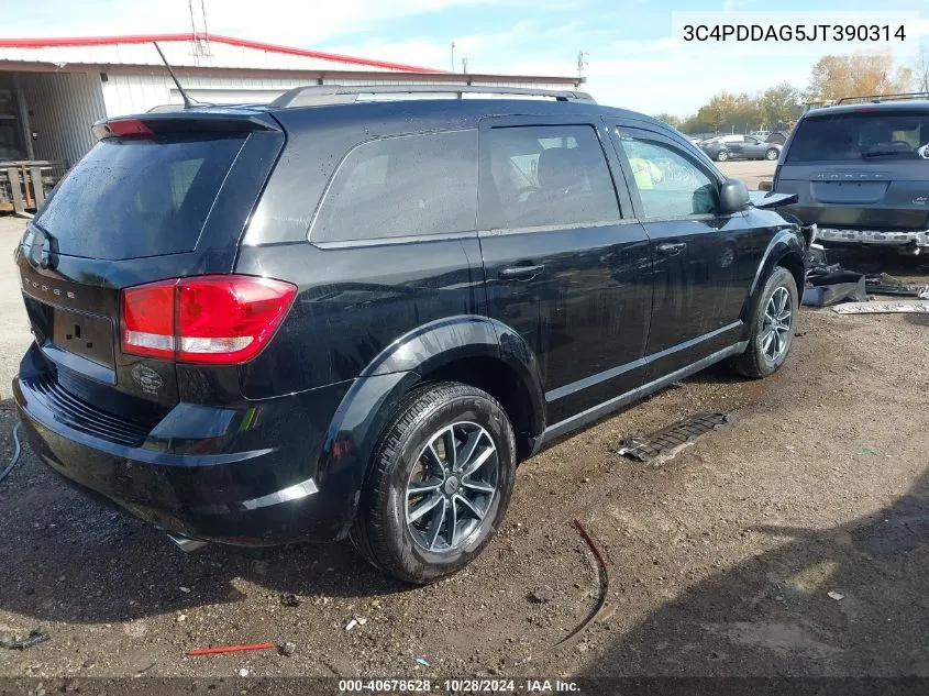 2018 Dodge Journey Se Awd VIN: 3C4PDDAG5JT390314 Lot: 40678628