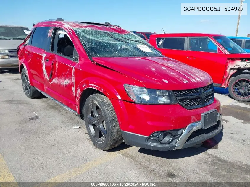 2018 Dodge Journey Crossroad VIN: 3C4PDCGG5JT504927 Lot: 40680186