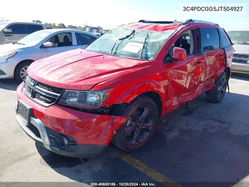 2018 Dodge Journey Crossroad VIN: 3C4PDCGG5JT504927 Lot: 40680186