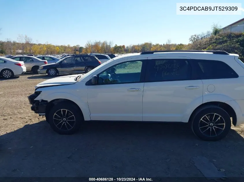 2018 Dodge Journey Se VIN: 3C4PDCAB9JT529309 Lot: 40686128