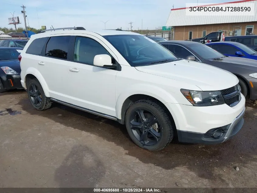 2018 Dodge Journey Crossroad VIN: 3C4PDCGB4JT288590 Lot: 40695688