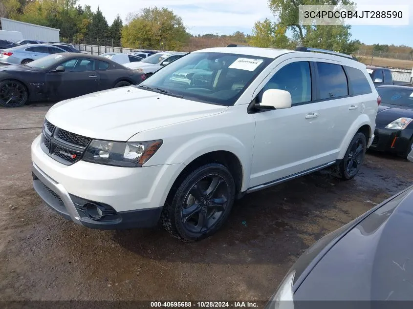 2018 Dodge Journey Crossroad VIN: 3C4PDCGB4JT288590 Lot: 40695688