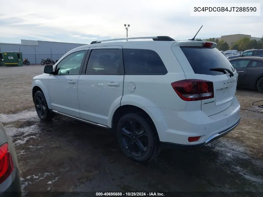 2018 Dodge Journey Crossroad VIN: 3C4PDCGB4JT288590 Lot: 40695688