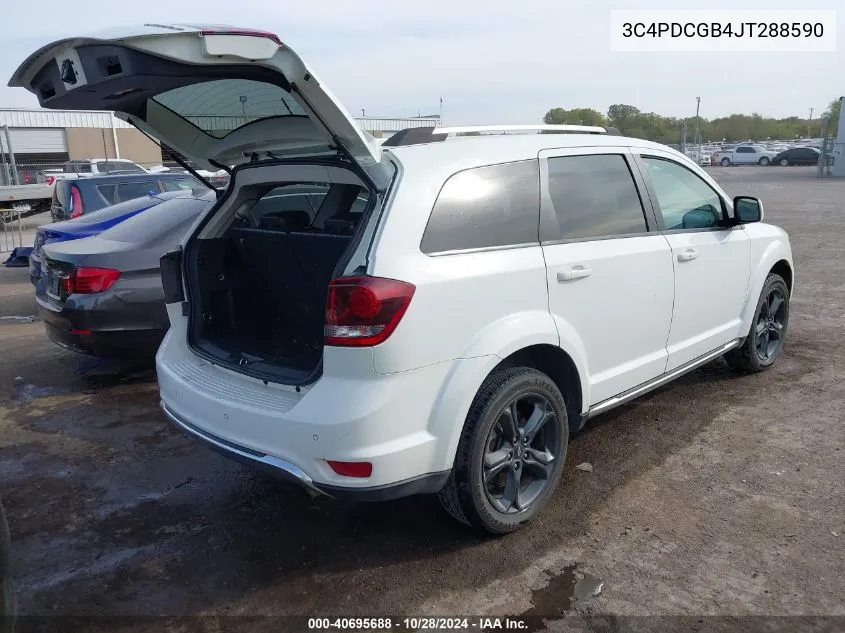 2018 Dodge Journey Crossroad VIN: 3C4PDCGB4JT288590 Lot: 40695688