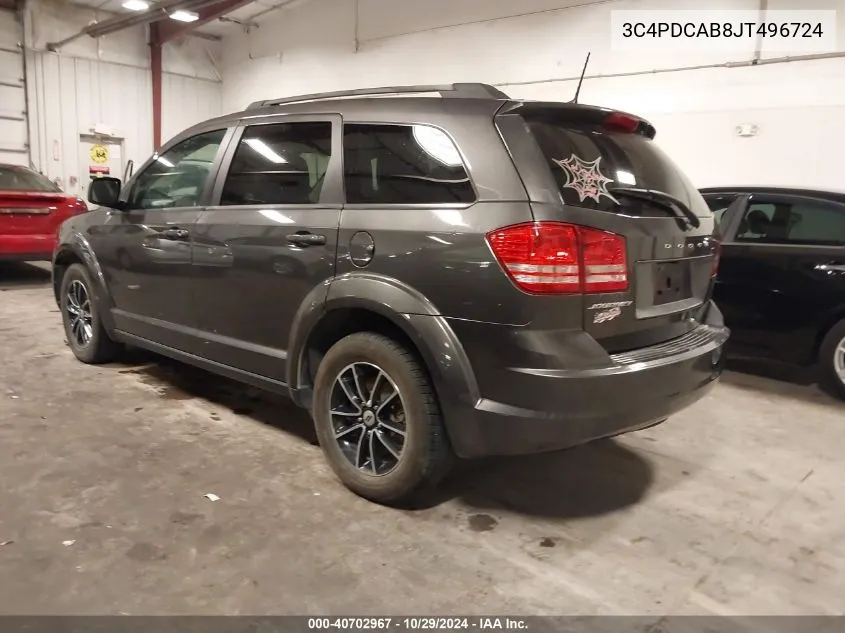 2018 Dodge Journey Se VIN: 3C4PDCAB8JT496724 Lot: 40702967