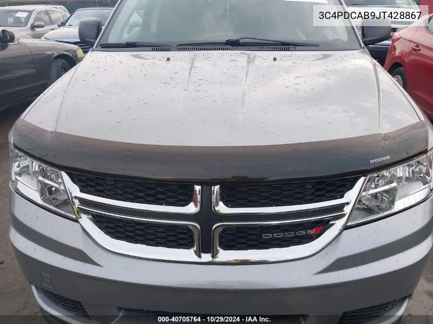 3C4PDCAB9JT428867 2018 Dodge Journey Se