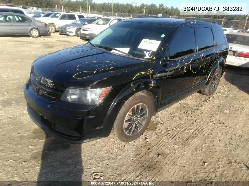 2018 Dodge Journey Se VIN: 3C4PDCAB7JT383282 Lot: 40722047