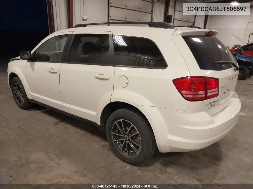 3C4PDCAB6JT506697 2018 Dodge Journey Se