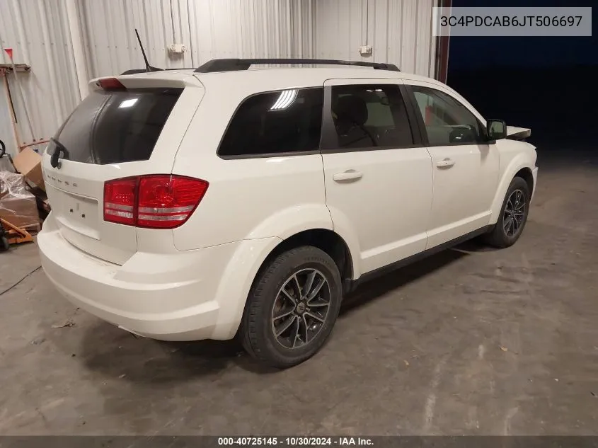 3C4PDCAB6JT506697 2018 Dodge Journey Se