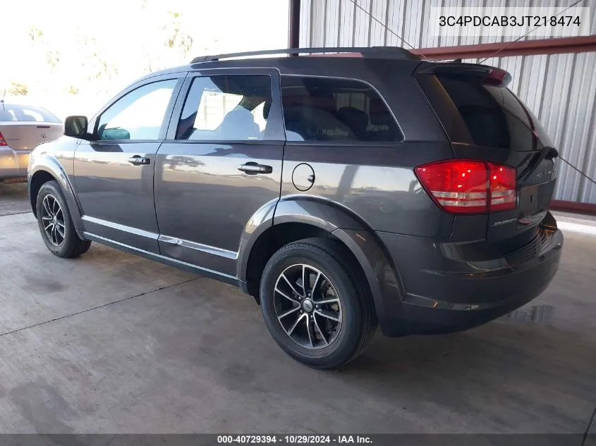 3C4PDCAB3JT218474 2018 Dodge Journey Se