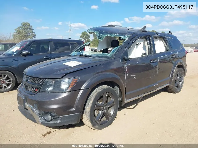 2018 Dodge Journey Crossroad VIN: 3C4PDCGG0JT495117 Lot: 40730238