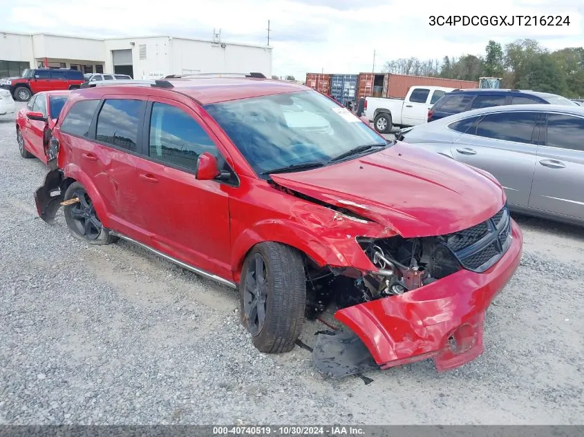 3C4PDCGGXJT216224 2018 Dodge Journey Crossroad