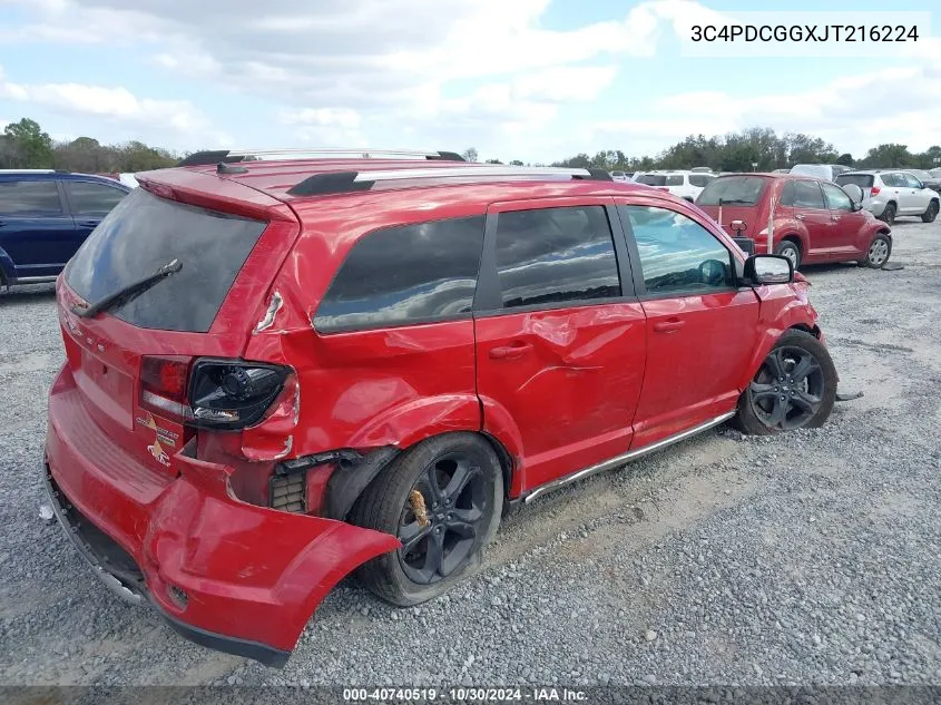 3C4PDCGGXJT216224 2018 Dodge Journey Crossroad