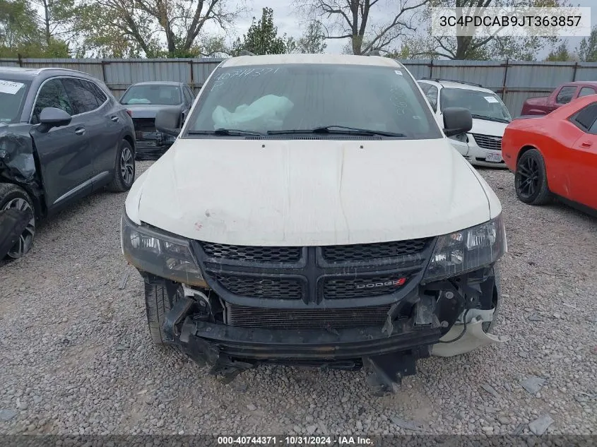 2018 Dodge Journey Se VIN: 3C4PDCAB9JT363857 Lot: 40744371