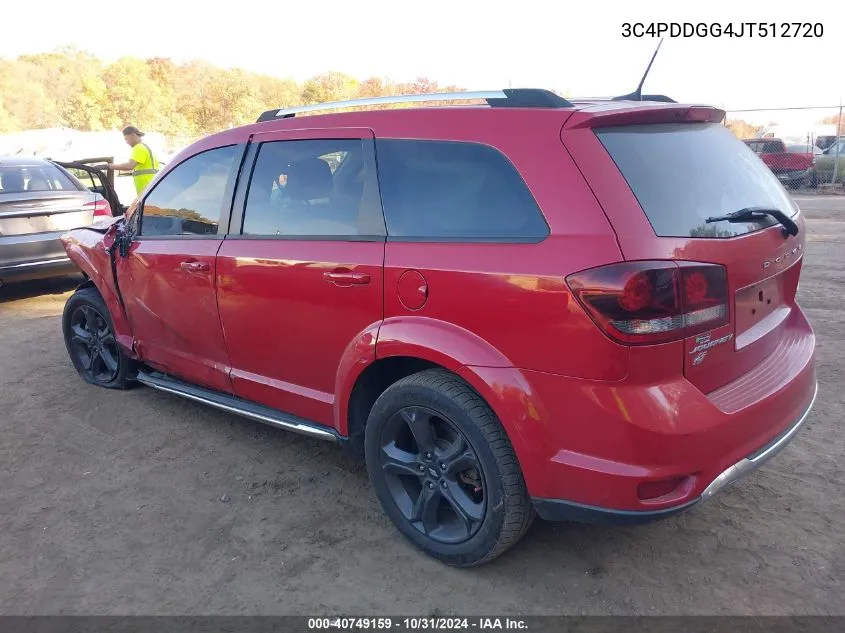 2018 Dodge Journey Crossroad Awd VIN: 3C4PDDGG4JT512720 Lot: 40749159