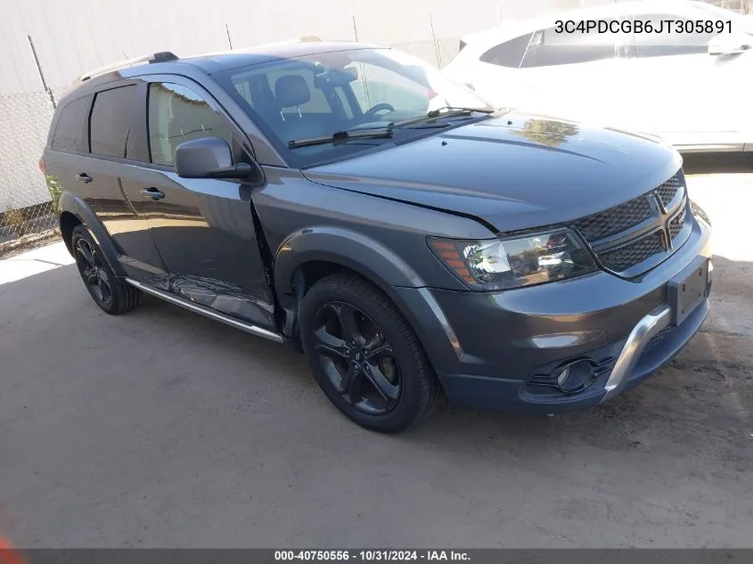 2018 Dodge Journey Crossroad VIN: 3C4PDCGB6JT305891 Lot: 40750556