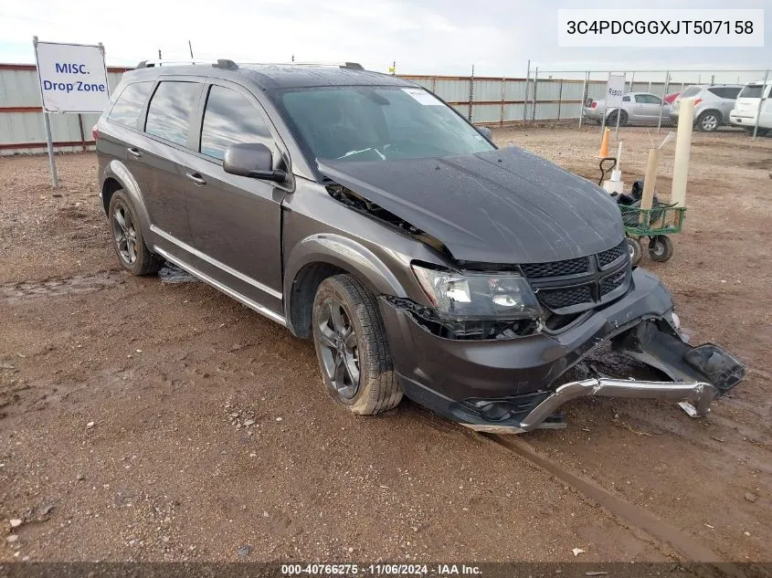 2018 Dodge Journey Crossroad VIN: 3C4PDCGGXJT507158 Lot: 40766275