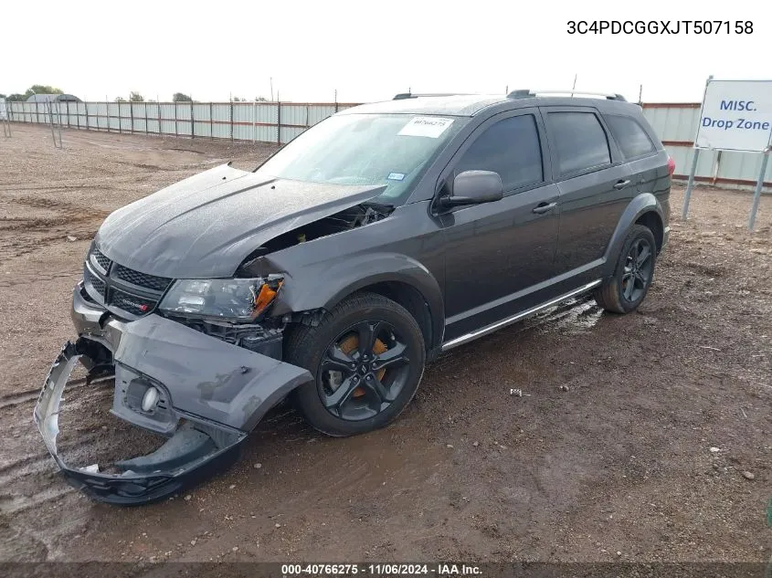 2018 Dodge Journey Crossroad VIN: 3C4PDCGGXJT507158 Lot: 40766275