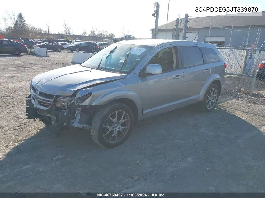 2018 Dodge Journey Gt VIN: 3C4PDCEG5JT339870 Lot: 40768497