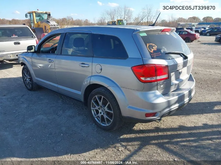 2018 Dodge Journey Gt VIN: 3C4PDCEG5JT339870 Lot: 40768497