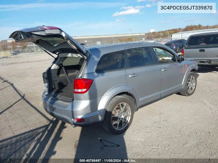 2018 Dodge Journey Gt VIN: 3C4PDCEG5JT339870 Lot: 40768497