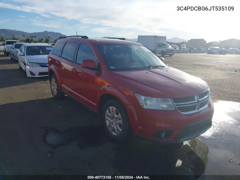 2018 Dodge Journey Sxt VIN: 3C4PDCBG6JT535109 Lot: 40773155