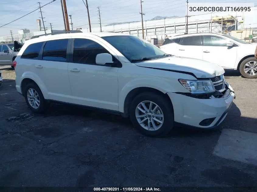 2018 Dodge Journey Sxt VIN: 3C4PDCBG8JT166995 Lot: 40790201