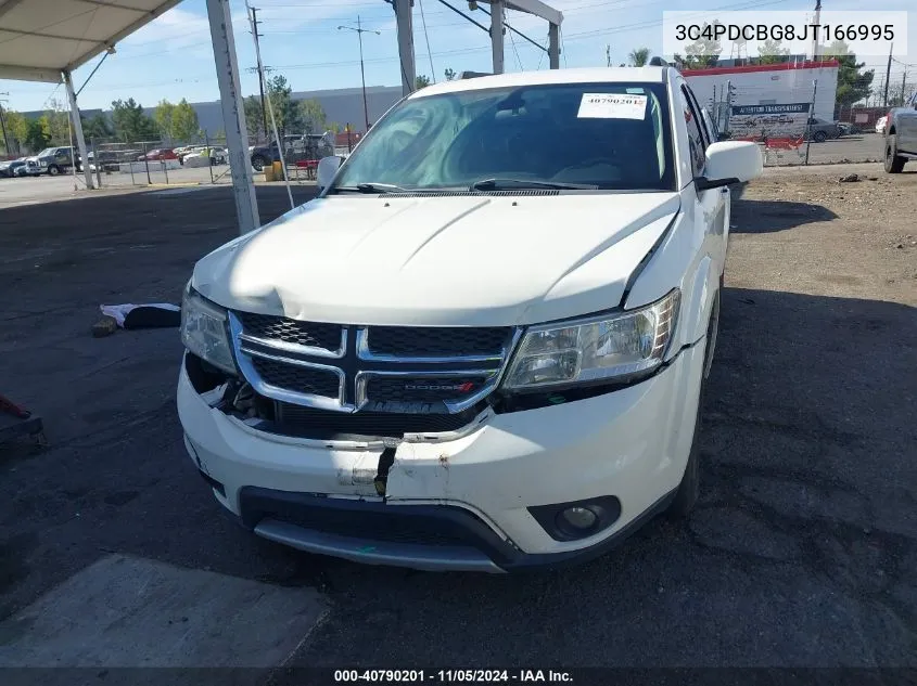 2018 Dodge Journey Sxt VIN: 3C4PDCBG8JT166995 Lot: 40790201