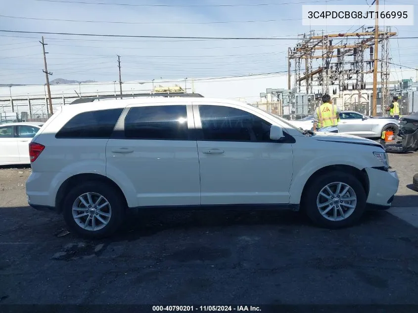 2018 Dodge Journey Sxt VIN: 3C4PDCBG8JT166995 Lot: 40790201