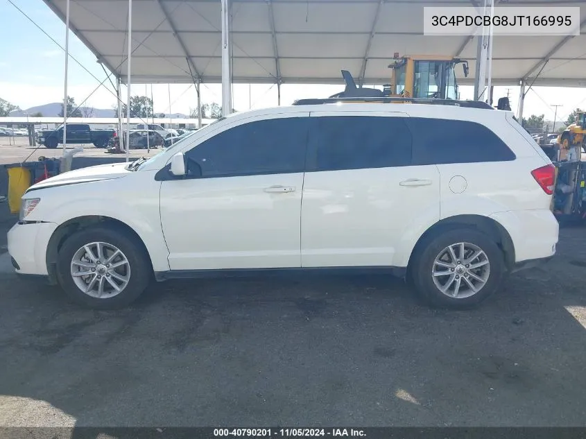 2018 Dodge Journey Sxt VIN: 3C4PDCBG8JT166995 Lot: 40790201