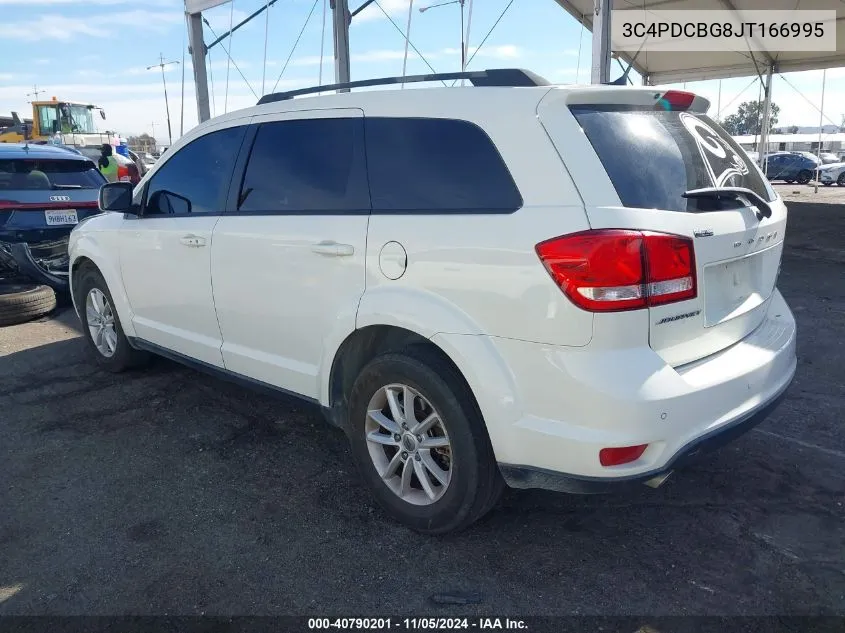 2018 Dodge Journey Sxt VIN: 3C4PDCBG8JT166995 Lot: 40790201