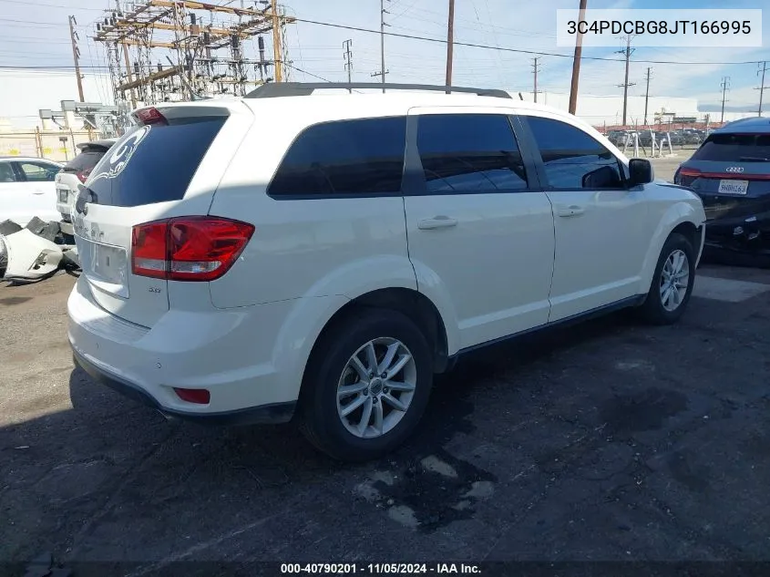 2018 Dodge Journey Sxt VIN: 3C4PDCBG8JT166995 Lot: 40790201