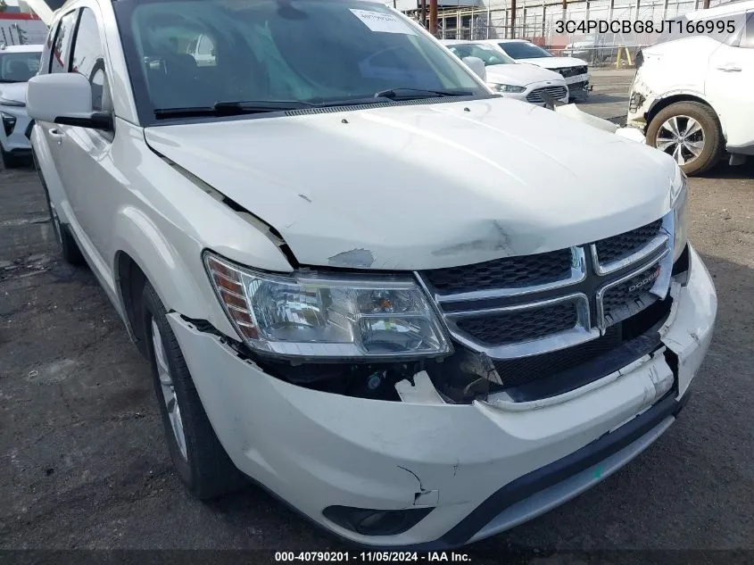 2018 Dodge Journey Sxt VIN: 3C4PDCBG8JT166995 Lot: 40790201