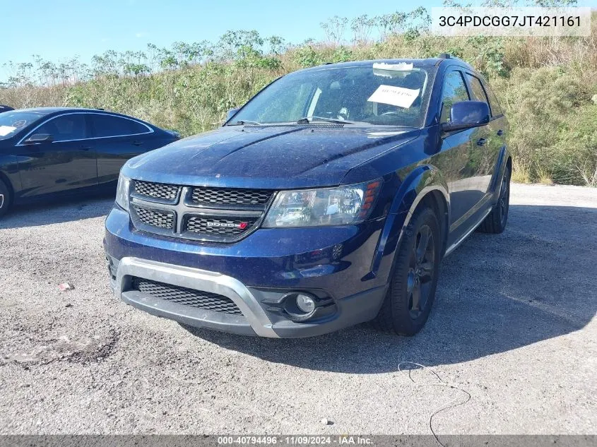 2018 Dodge Journey Crossroad VIN: 3C4PDCGG7JT421161 Lot: 40794496