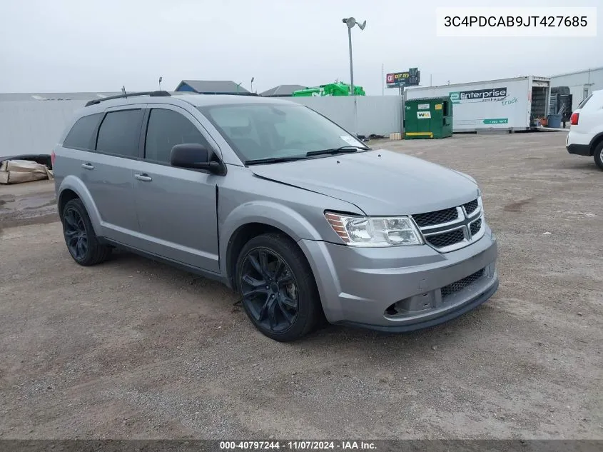 2018 Dodge Journey Se VIN: 3C4PDCAB9JT427685 Lot: 40797244