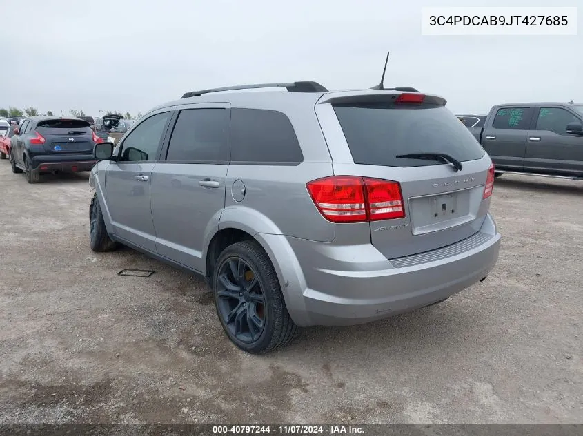 2018 Dodge Journey Se VIN: 3C4PDCAB9JT427685 Lot: 40797244